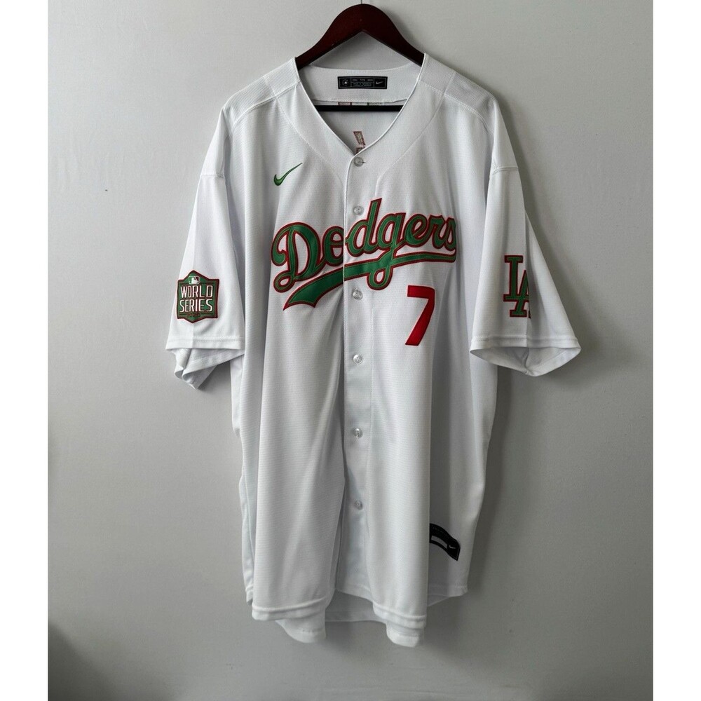 Nike Dodgers Julio Urias #7 Mexico 2020 World Series Jersey 3XL MLB Excellent!